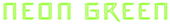 Neon Green Logo Style