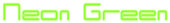 Neon Green Logo Style