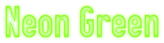 Neon Green Logo Style