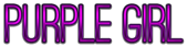 PURPLE GIRL Logo Style