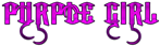 PURPLE GIRL Logo Style