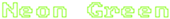 Neon Green Logo Style