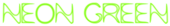 Neon Green Logo Style