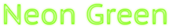 Neon Green Logo Style