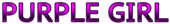 PURPLE GIRL Logo Style