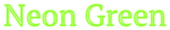 Neon Green Logo Style