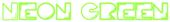 Neon Green Logo Style