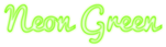 Neon Green Logo Style