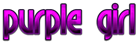 PURPLE GIRL Logo Style