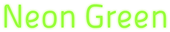 Neon Green Logo Style