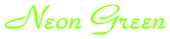 Neon Green Logo Style