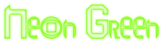 Neon Green Logo Style