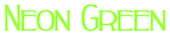 Neon Green Logo Style