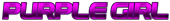 PURPLE GIRL Logo Style