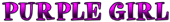 PURPLE GIRL Logo Style