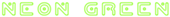 Neon Green Logo Style