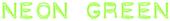 Neon Green Logo Style