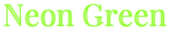 Neon Green Logo Style