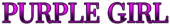 PURPLE GIRL Logo Style