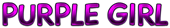 PURPLE GIRL Logo Style