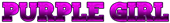 PURPLE GIRL Logo Style