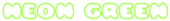 Neon Green Logo Style