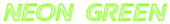 Neon Green Logo Style