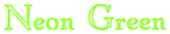 Neon Green Logo Style