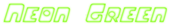 Neon Green Logo Style