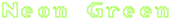 Neon Green Logo Style