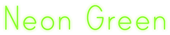 Neon Green Logo Style