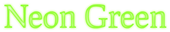 Neon Green Logo Style