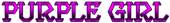 PURPLE GIRL Logo Style