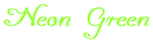 Neon Green Logo Style