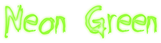 Neon Green Logo Style