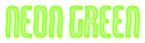 Neon Green Logo Style