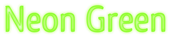 Neon Green Logo Style