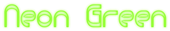 Neon Green Logo Style