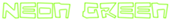 Neon Green Logo Style