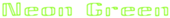 Neon Green Logo Style