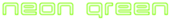 Neon Green Logo Style