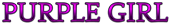 PURPLE GIRL Logo Style