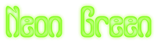 Neon Green Logo Style