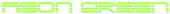 Neon Green Logo Style