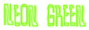 Neon Green Logo Style