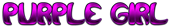 PURPLE GIRL Logo Style