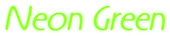 Neon Green Logo Style