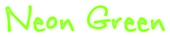 Neon Green Logo Style