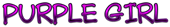 PURPLE GIRL Logo Style