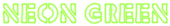 Neon Green Logo Style